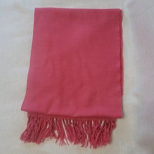 Cashmere Pink scarf made in Scotland 100% Cashmere
